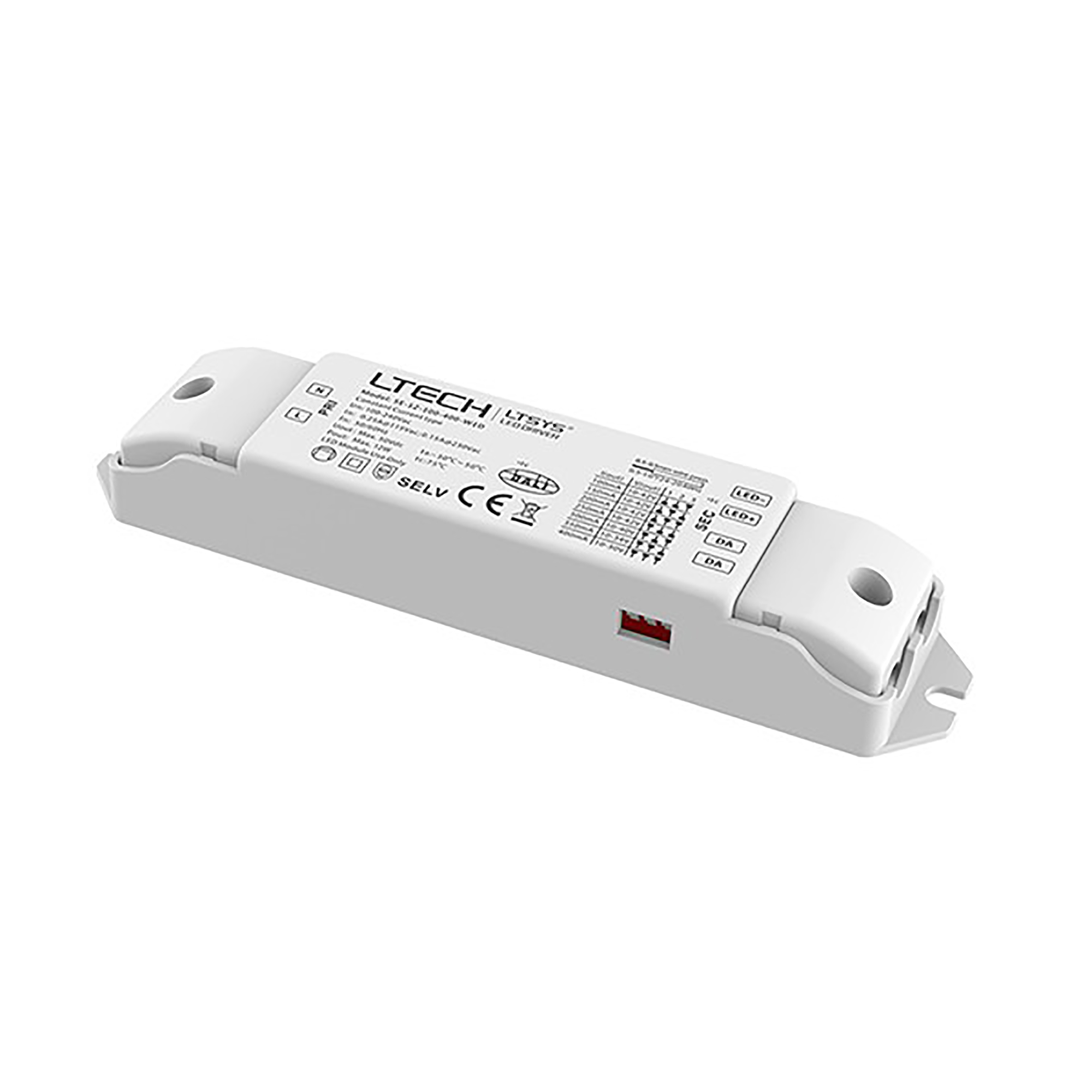 SE-12-100-400-W1D  DALI, 0-100% Dim, PWM digital dimming, CC 12W, 100-400mA output, 100-240Vac I/P, Class 2, IP20.